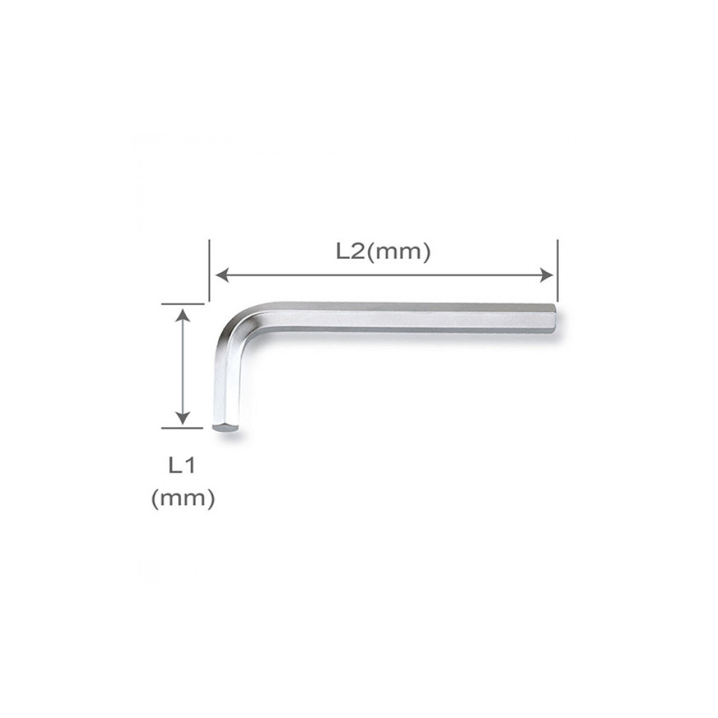 Ключ Toptul шестигранний Г-обр. 2-19мм 14шт. у чохлі (GPAQ1401) - зображення 3