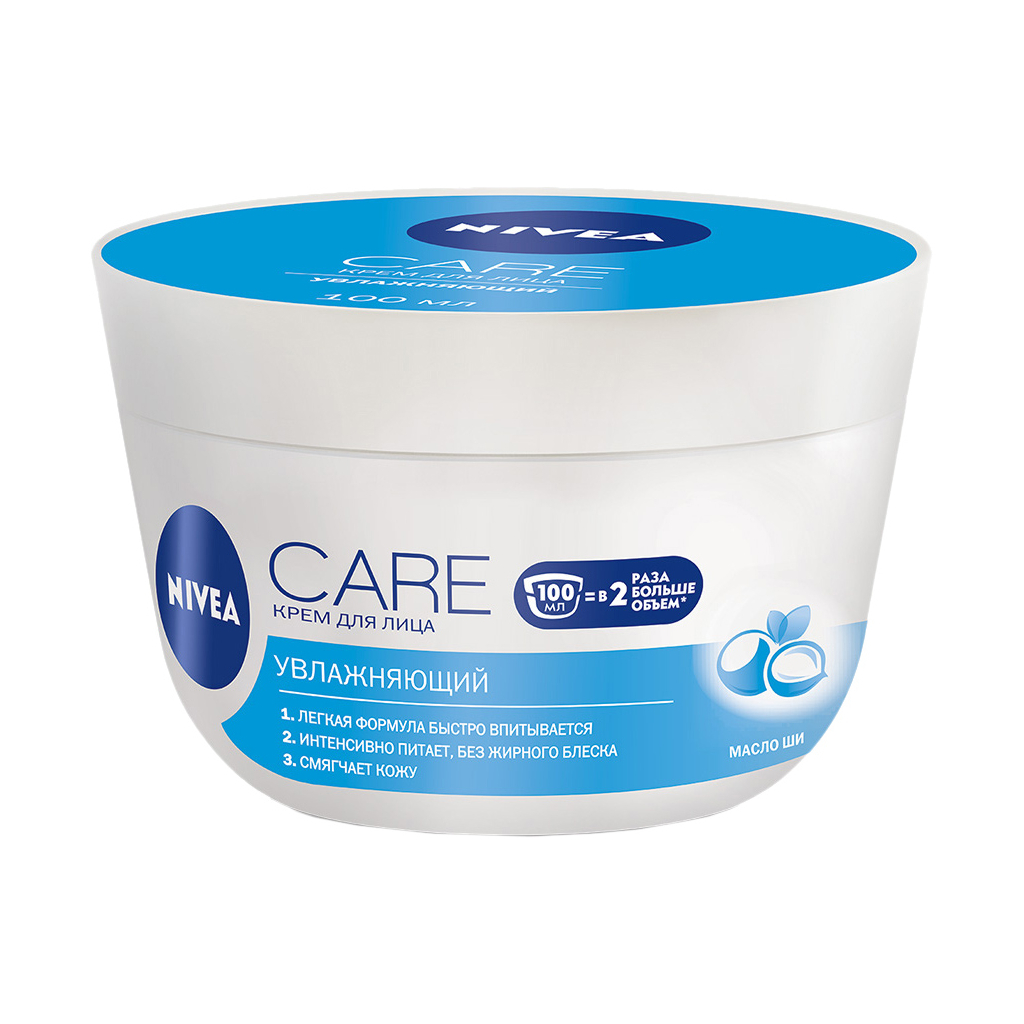 Крем для обличчя Nivea Зволожуючий з гідровоском та олією ши 100 мл (42300113) - зображення 1