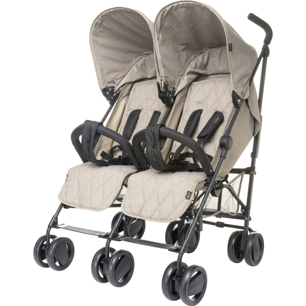 Коляска 4Baby для двійні Twins Beige (4TW01) - зображення 1