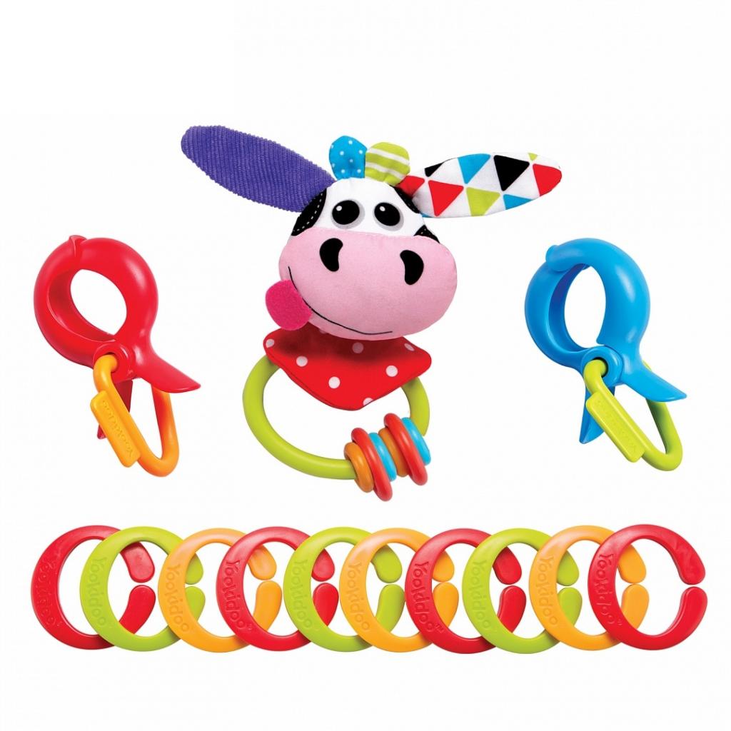 Іграшка на коляску Yookidoo Ланцюжок корівка (70637) - зображення 1