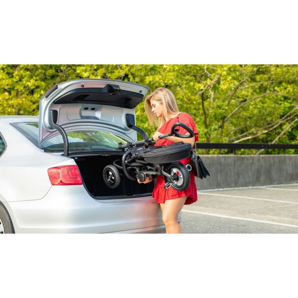 Дитячий велосипед QPlay Rito Rubber Black складаний триколісний (S380-10BlackRubber) - зображення 8