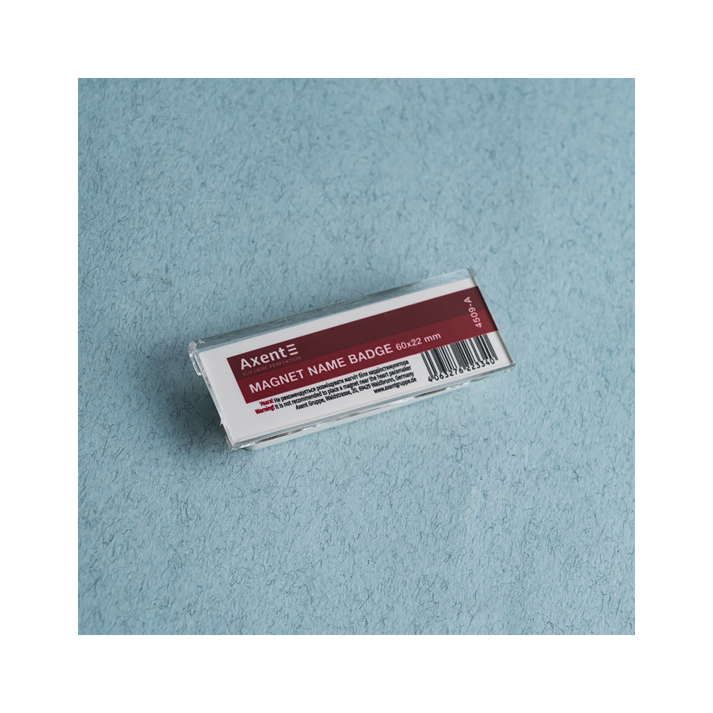 Бейдж Axent акриловий на магніті 4509 (60х22 мм) (4509-A) - зображення 3