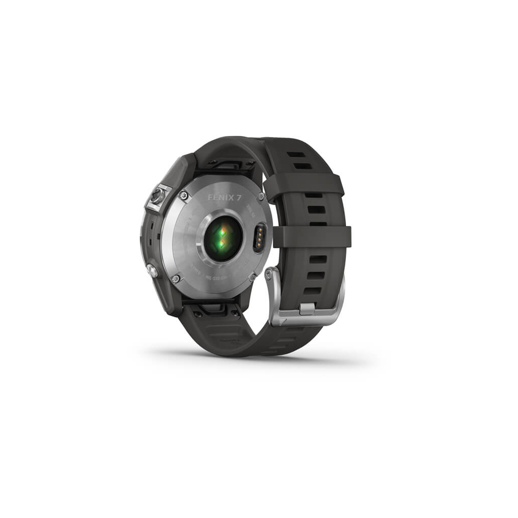 Смарт-годинник Garmin fenix 7, Silver w/ Graphite Band, GPS (010-02540-01) - зображення 9