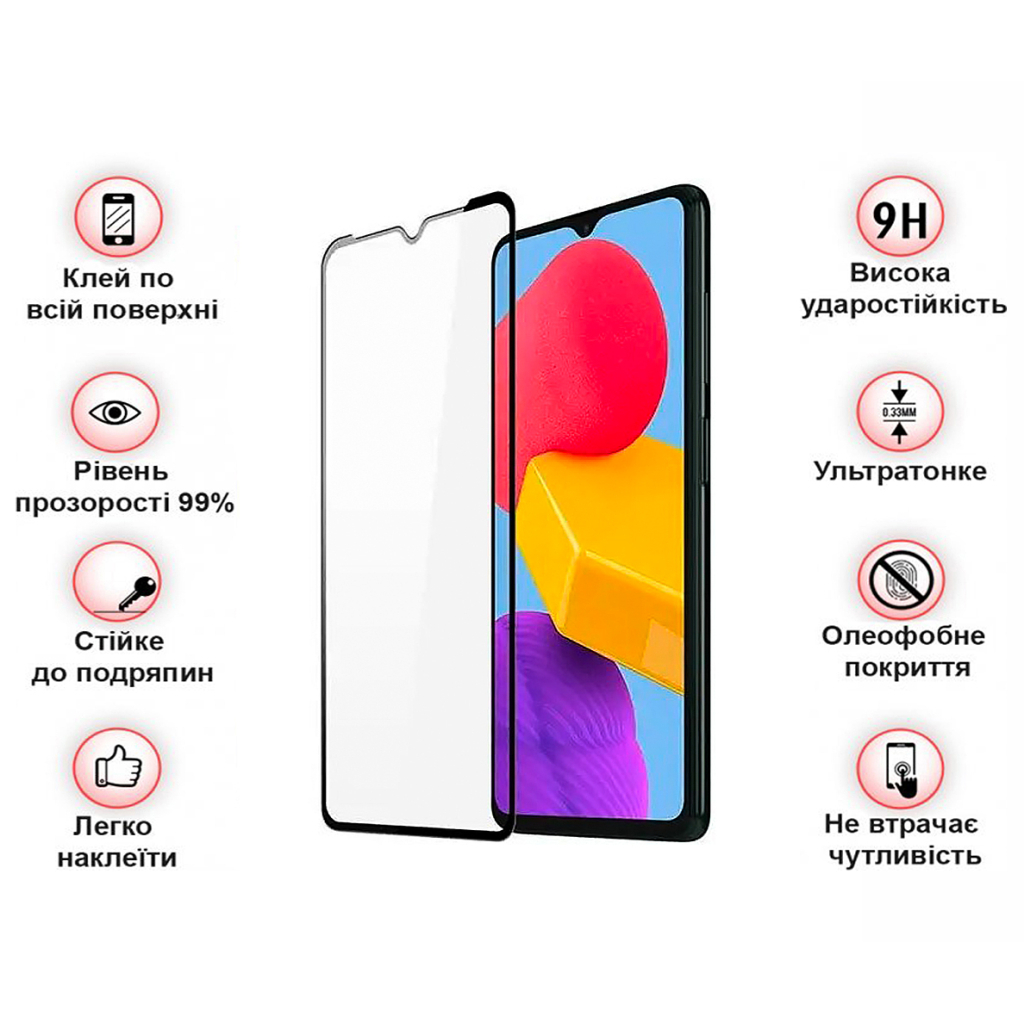 Скло захисне BeCover Samsung Galaxy M13 SM-M135 Black (708150) - зображення 3