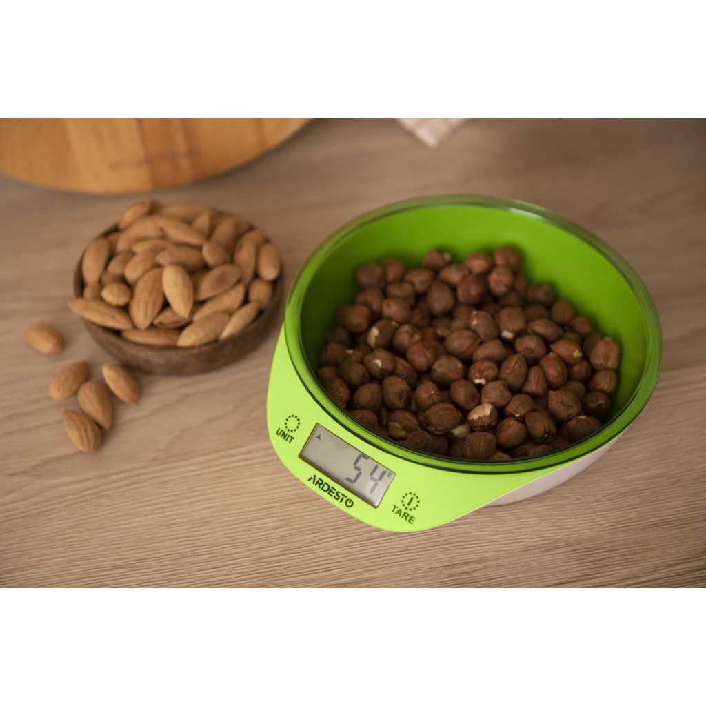 Ваги кухонні Ardesto SCK-900BGR макс. вага 5 кг/білий+зелений (SCK-900BGR) - изображение 8