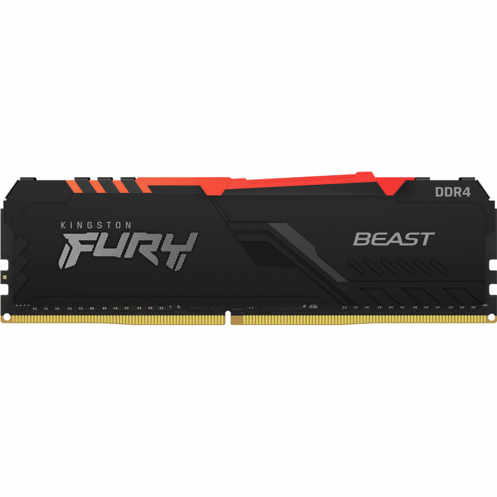Модуль пам'яті для комп'ютера DDR4 32GB 3000 MHz FURY Beast RGB Kingston Fury (ex.HyperX) (KF430C16BBA/32) - зображення 2