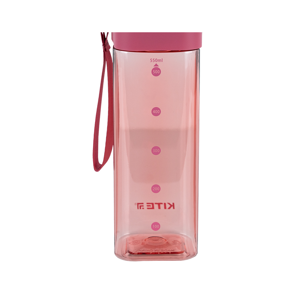 Поїльник-непроливайка Kite квадратна, 550 мл, рожева (K24-1209-3) - зображення 3