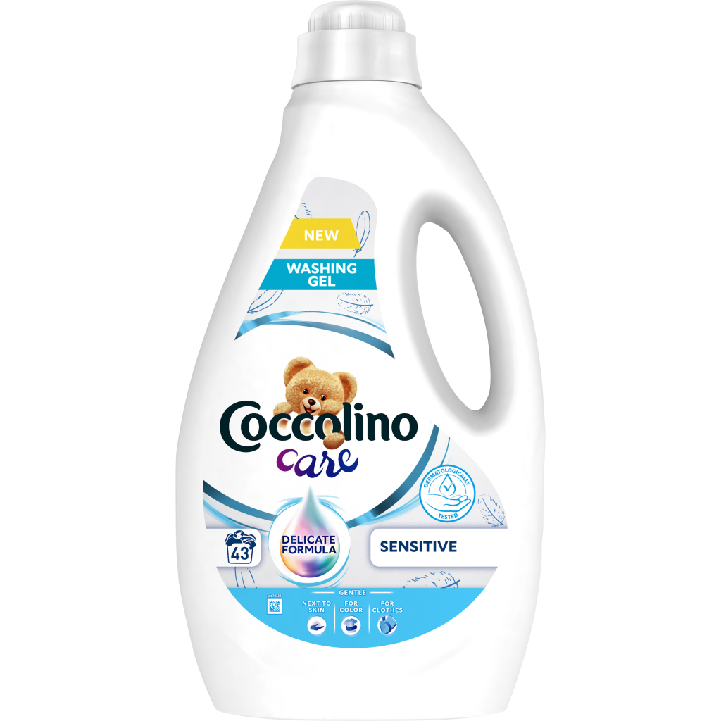 Гель для прання Coccolino Care Sensitive для делікатного прання 1.72 л (8720181168550) - зображення 1