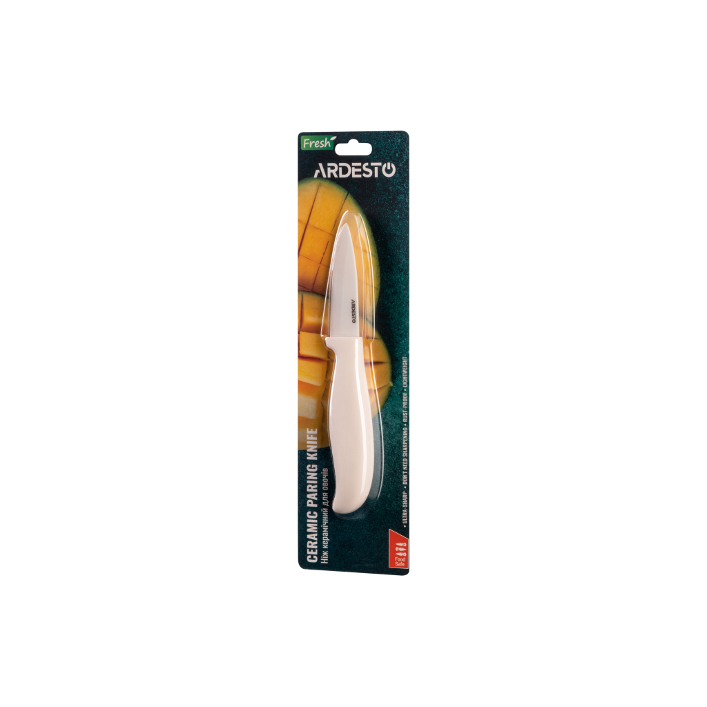 Кухонний ніж Ardesto Fresh 18.5 см White (AR2118CW) - зображення 4
