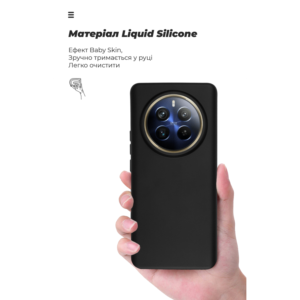 Чохол до мобільного телефона Armorstandart ICON Realme 12 Pro / 12 Pro+ Black (ARM74740) - зображення 7