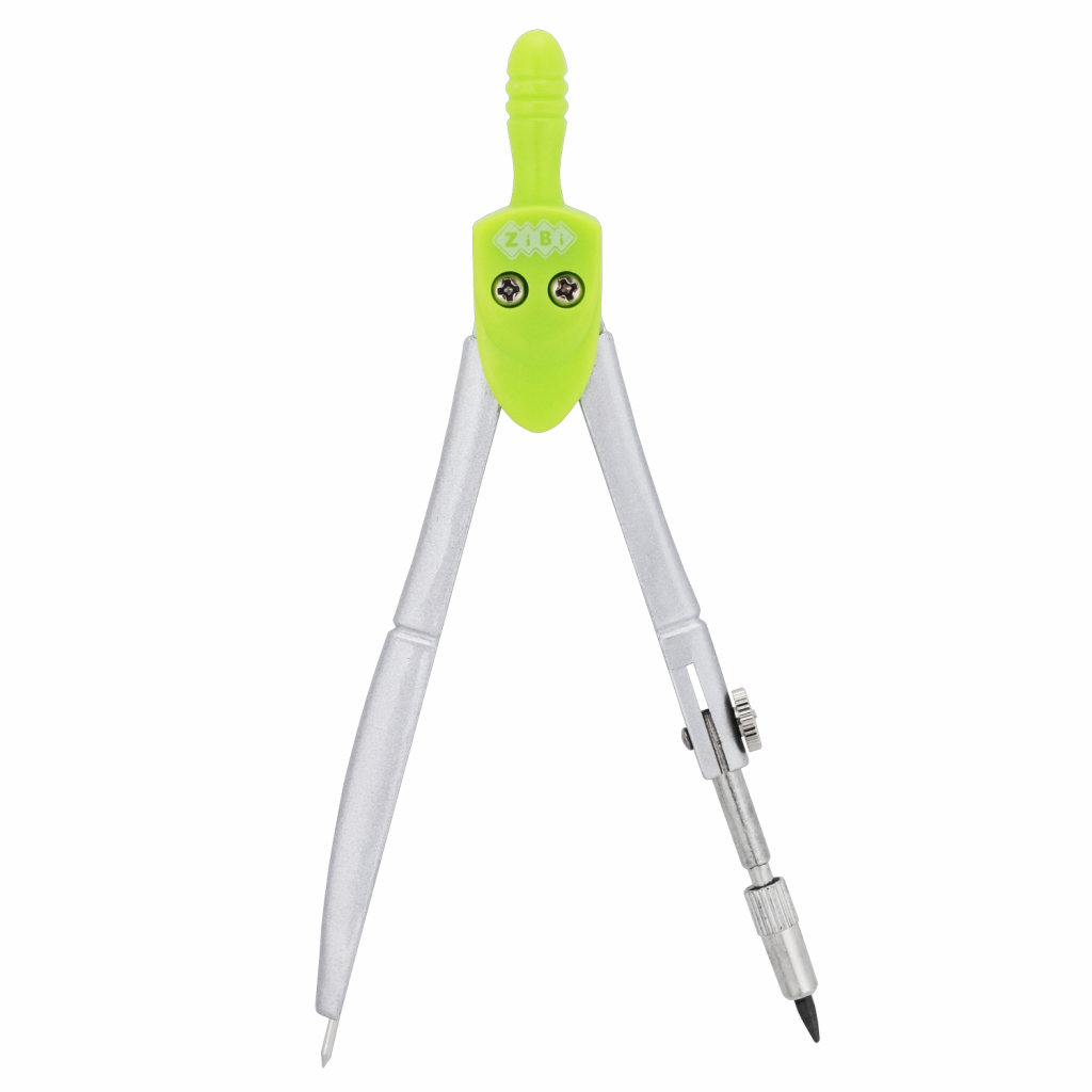 Циркуль ZiBi BASIS у твердому футлярі, зелений KIDS Line (ZB.5301BS-04) - зображення 2