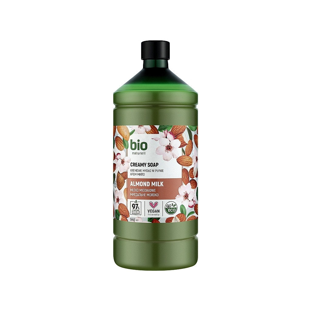 Рідке мило Bio Naturell Almond Milk Creamy Soap Мигдальне молоко запаска 946 мл (4820168434556) - зображення 1