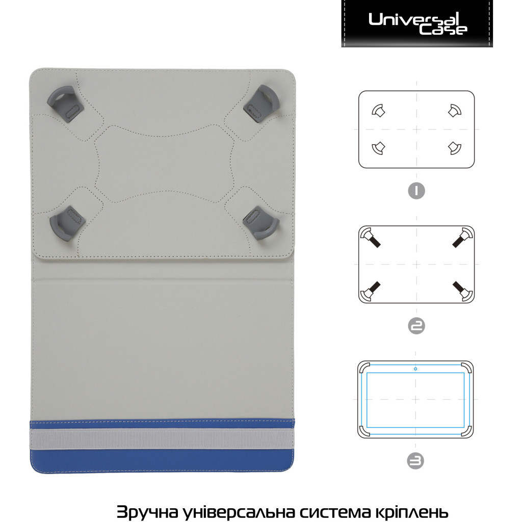 Чохол до планшета Armorstandart Silicone Hooks 10 Blue (ARM59079) - зображення 2