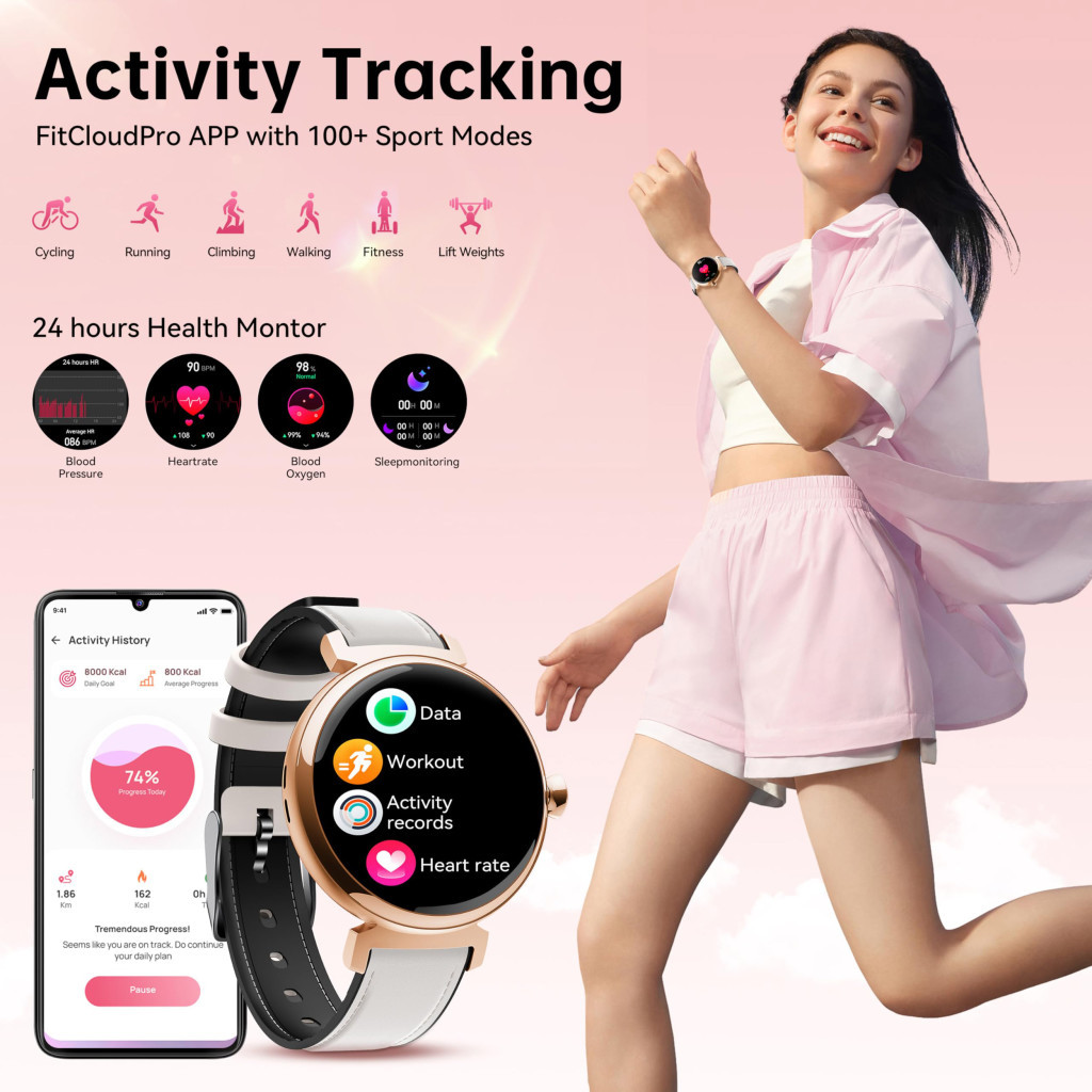 Смарт-годинник OUKITEL BT30 Gold (6931940742252) - зображення 7