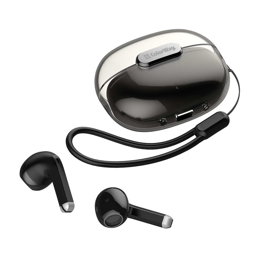 Навушники ColorWay Slim TWS-2 Earbuds Black (CW-TWS2BK) - зображення 3