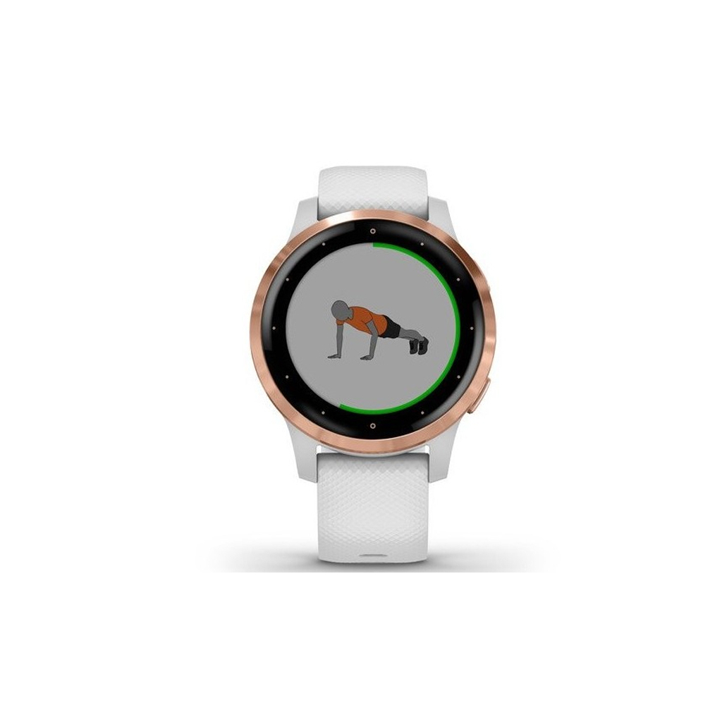 Смарт-годинник Garmin vivoactive 4S, White with Rose-gold Hardware (010-02172-23) - зображення 8