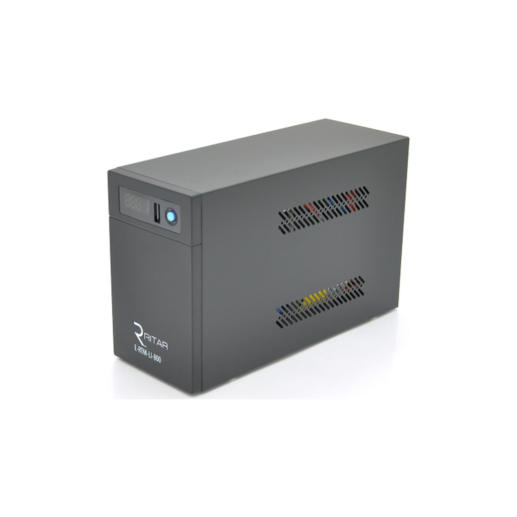 Пристрій безперебійного живлення Ritar E-RTM-LI-800 480W (E-RTM-LI-800) - зображення 2