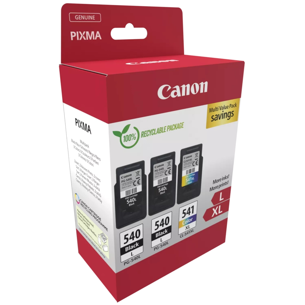 Картридж Canon PG-540 Multipack PG-540L*2/CL-541XL 2xBK, Color (5224B017) - зображення 2