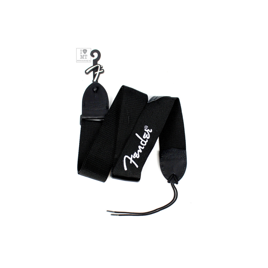 Ремінь для гітари Fender Strap 2" Black White Logo (53884) - зображення 5