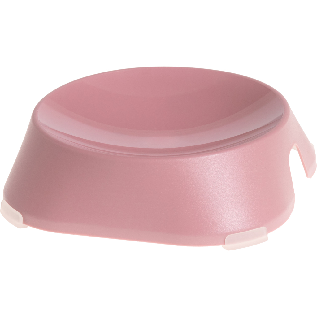 Посуд для котів Fiboo Flat Bowl миска без антиковзких накладок рожева (FIB0129) - зображення 1