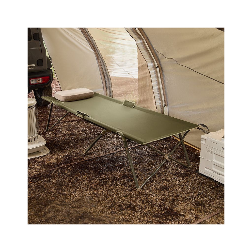 Розкладачка Naturehike CNH22JU033, сталь, зелений (6975641888543) - зображення 4