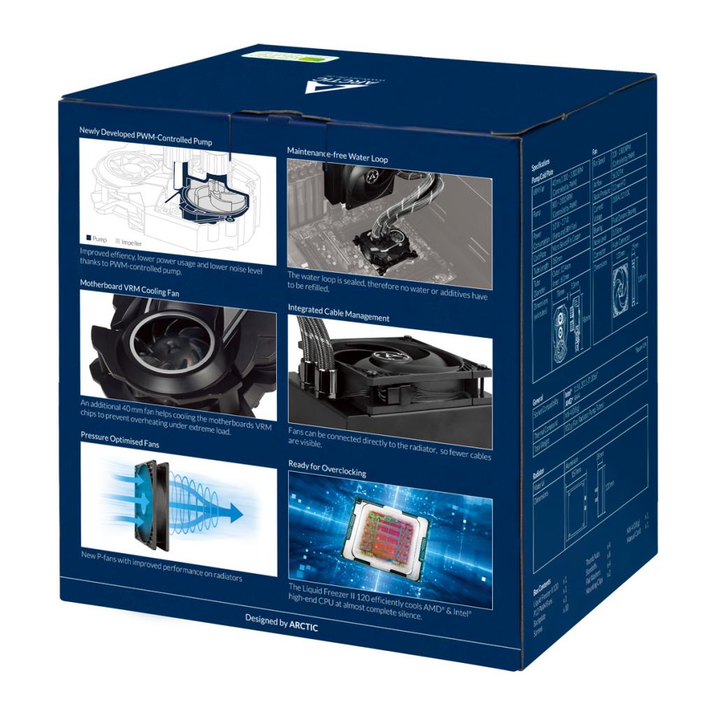 Система рідинного охолодження Arctic Liquid Freezer II 120 (ACFRE00067A) - зображення 8