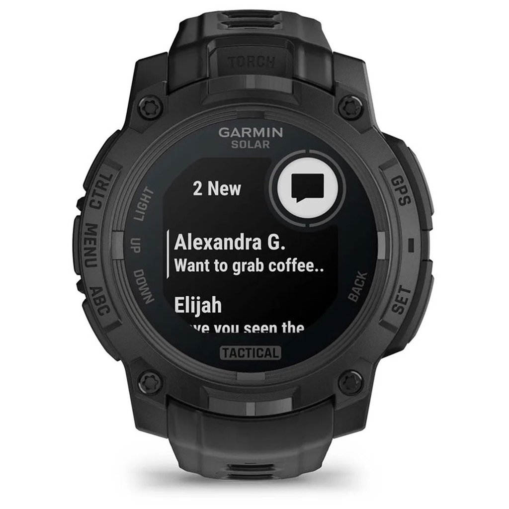 Смарт-годинник Garmin Instinct 3, Tactical, Solar, 45mm, Black, GPS смарт-годинник (010-02934-50) - зображення 2