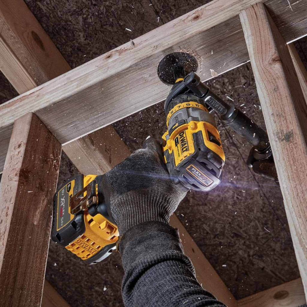 Шуруповерт DeWALT XR Li-Ion, 18 В, 126 Нм, 500-1500-2250 об/хв, TSTAK, (без АКБ та ЗП) (DCD999NT) - зображення 7