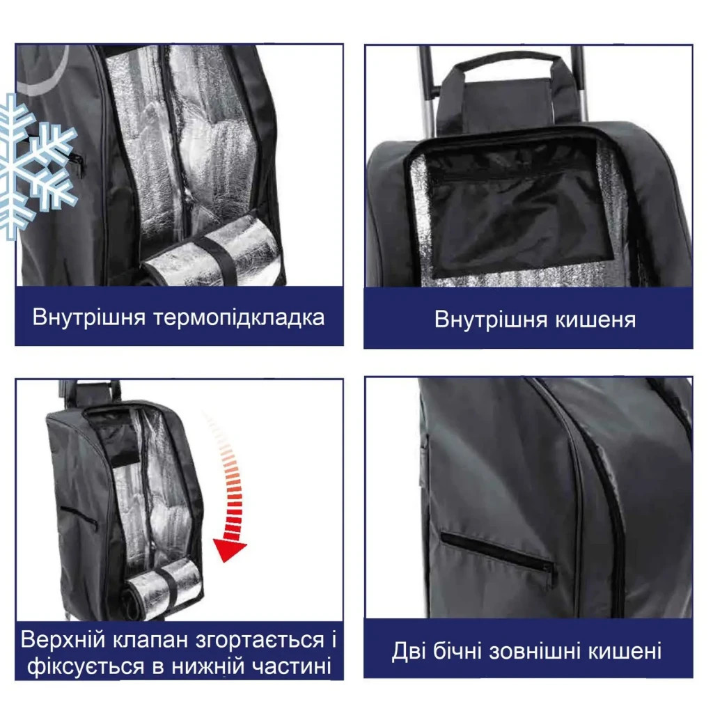 Сумка-візок Casa Si Buddy Black (CS93077Y06S) (DAS302428) - изображение 2