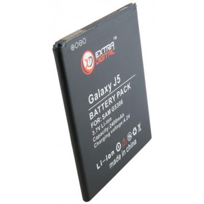 Акумуляторна батарея Extradigital Samsung Galaxy J5 J500H/DS (2400 mAh) (BMS6408) - зображення 3