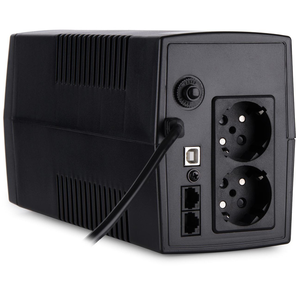 Пристрій безперебійного живлення Vinga LCD 800VA plastic case with USB (VPC-800PU) - зображення 5