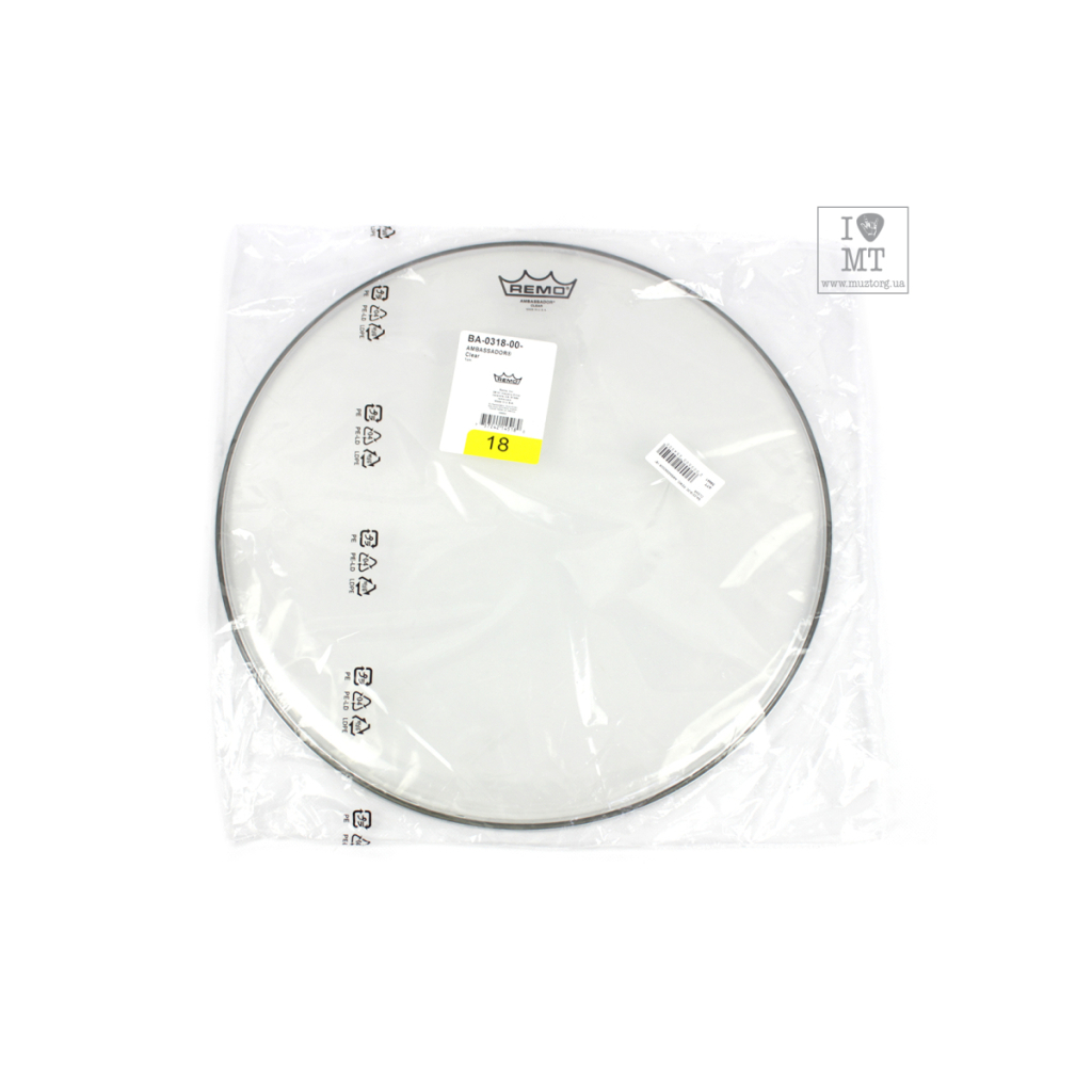Пластик для барабана Remo Ambassador 18" Clear (59441) - изображение 4