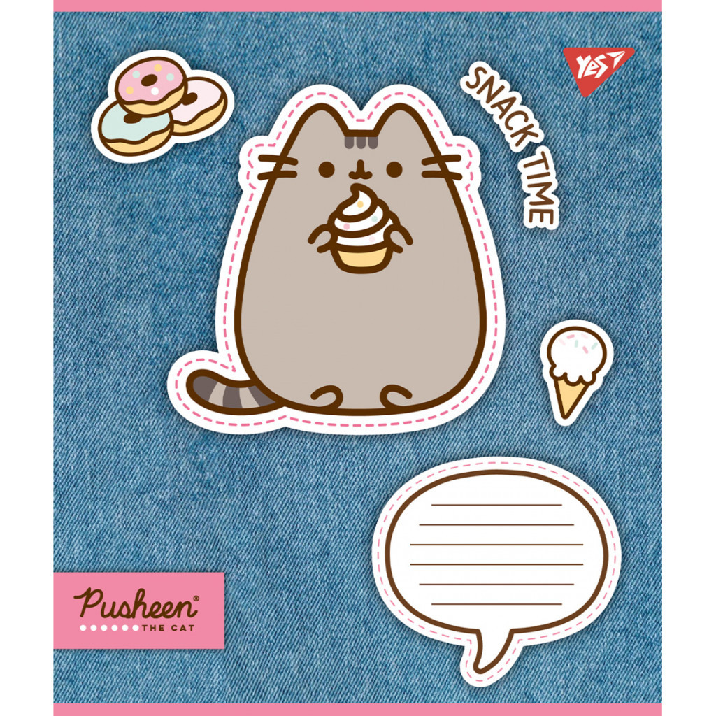 Зошит Yes Pusheen. Snack time 12 аркушів лінія (767229) - зображення 4