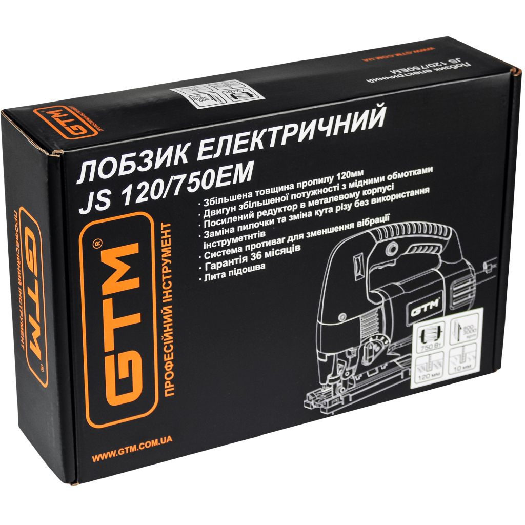 Електролобзик GTM JS120/750E 750Вт, 800-3000х/хв, Quick (JS120/750E) - изображение 3