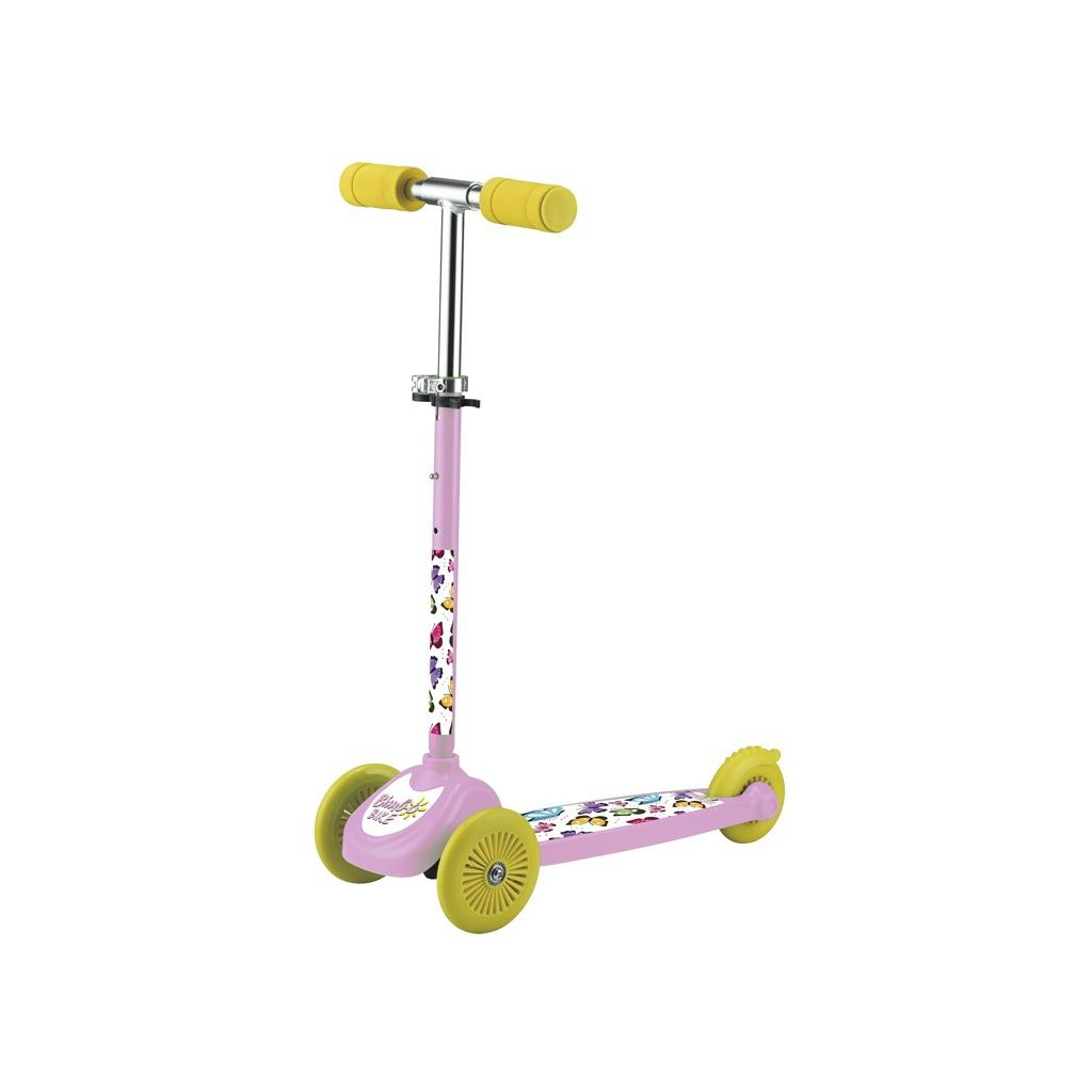 Самокат Bimbo Bike Butterflies 12" з регулюванням висоти Рожево-жовтий (75802-IS) - зображення 1
