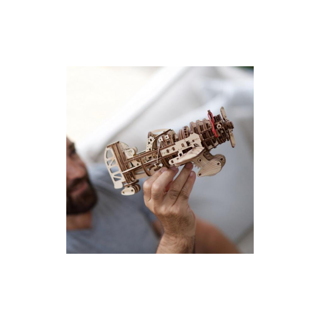 Конструктор Ugears механічний 3D Літак Скажений Шершень (70183) - зображення 8
