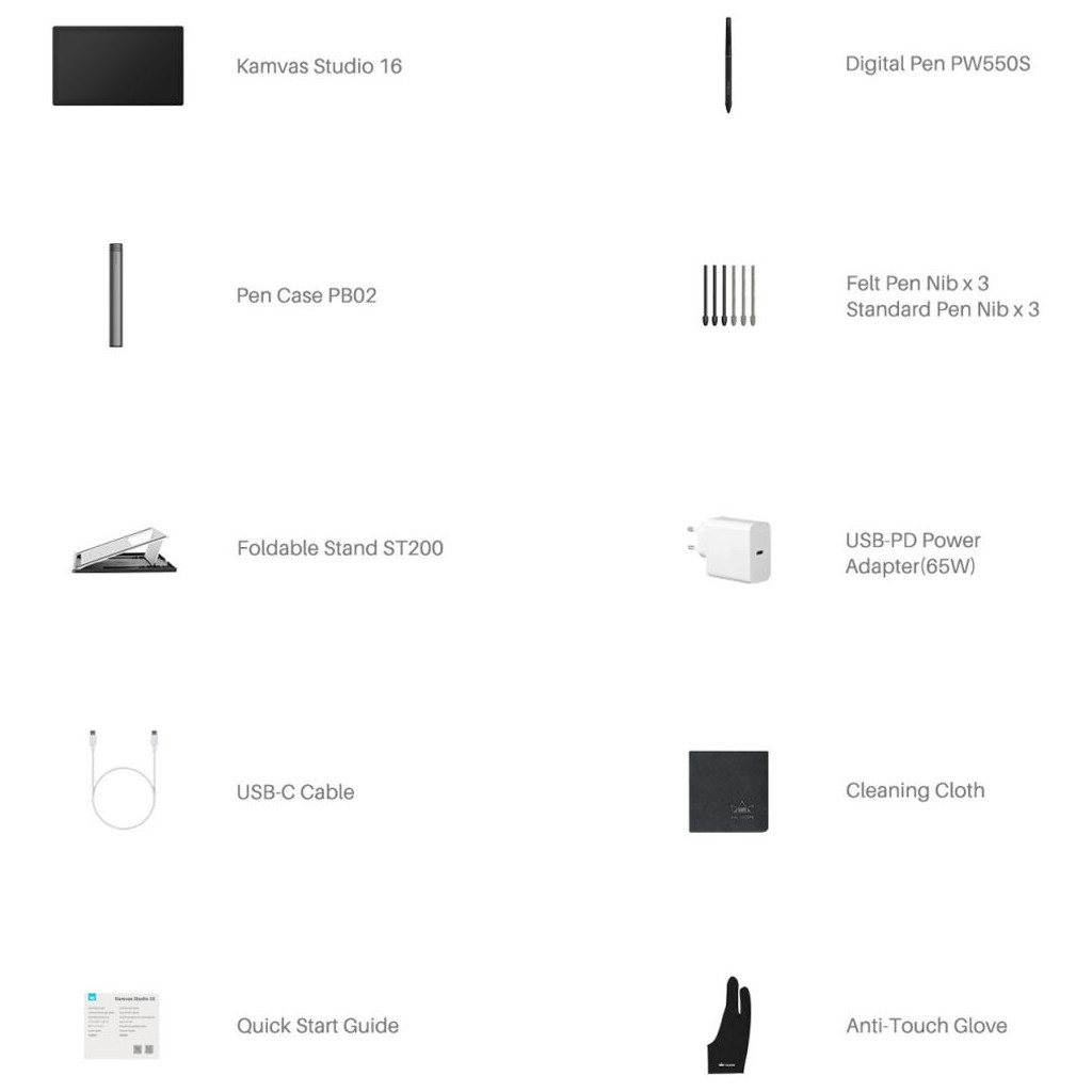 Планшет-монітор Huion Kamvas Studio 16 (KS1601) - зображення 12