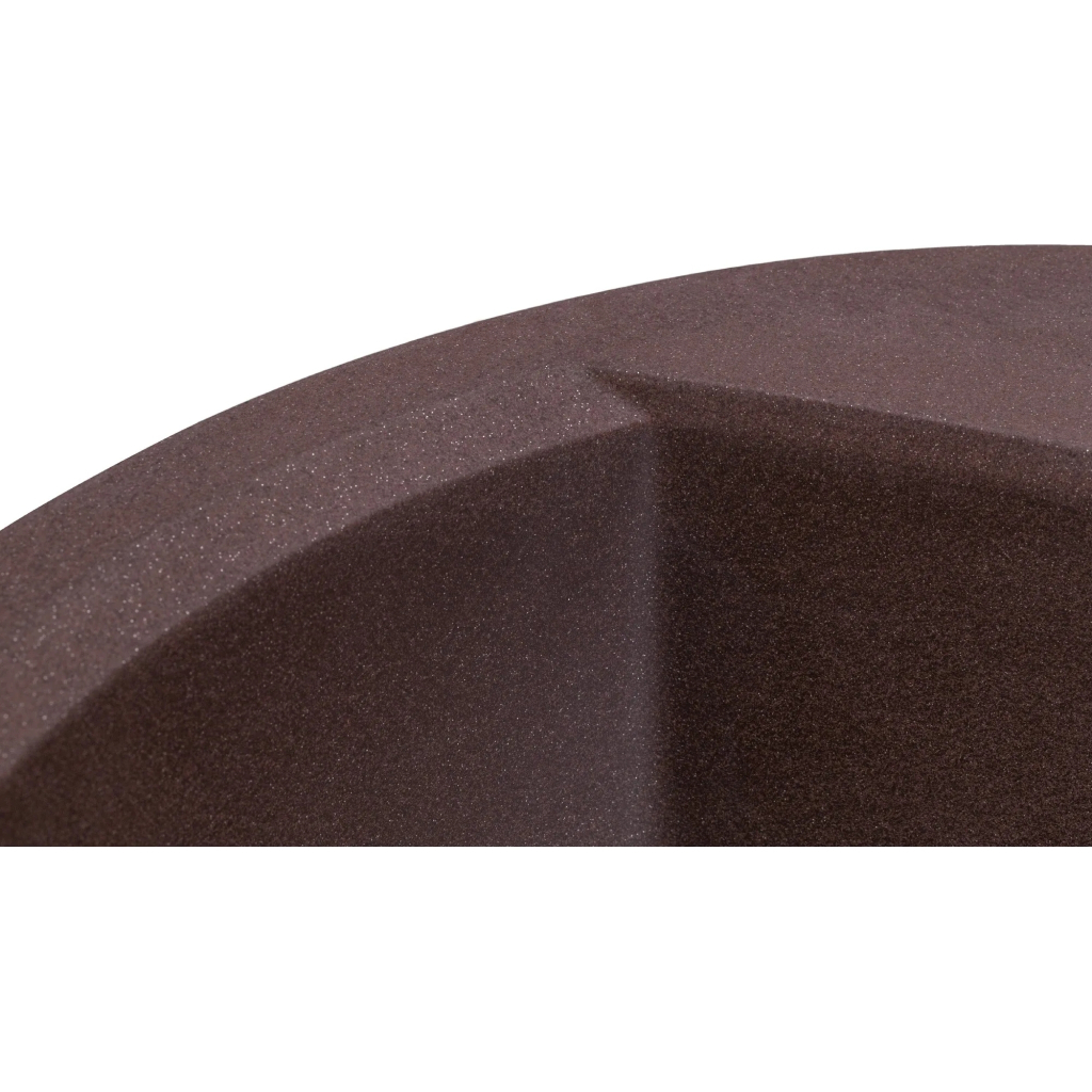 Мийка кухонна GRANADO RONDA marron з сифоном (470*490mm.) (gr2206) - зображення 4