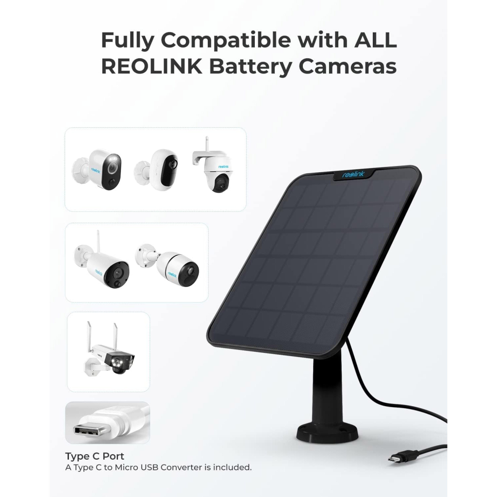 Сонячна панель Reolink Solar Panel 2 Black - изображение 7