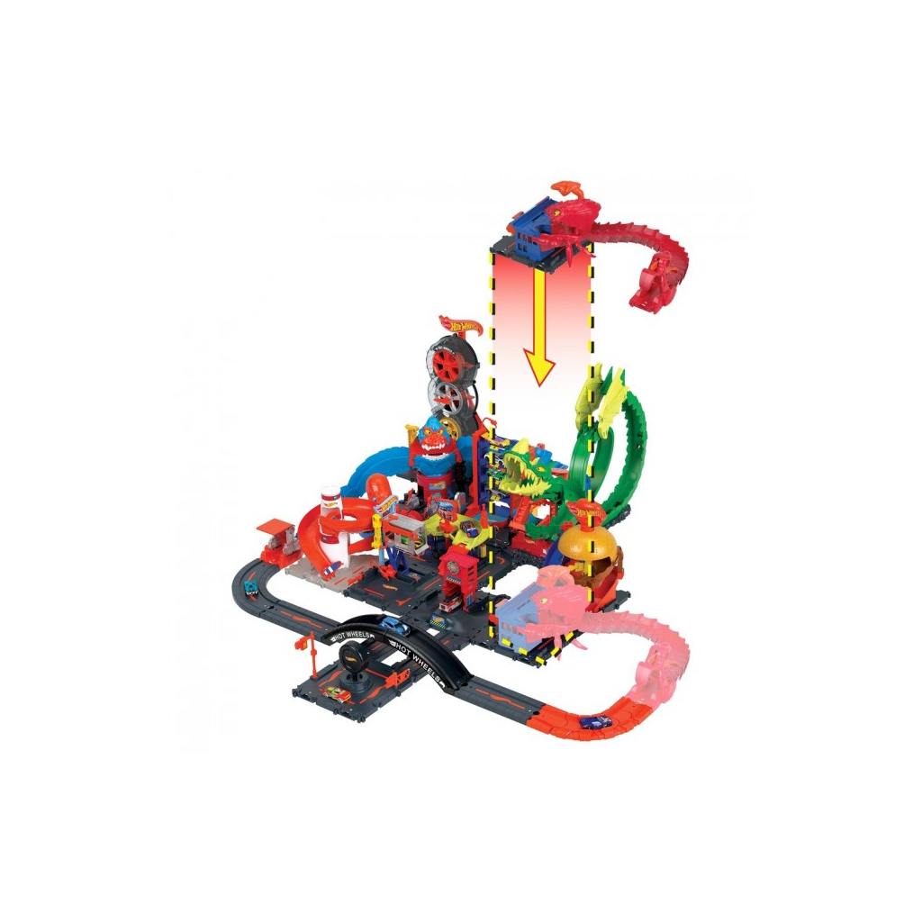 Автотрек Hot Wheels Поліцейський порятунок від скорпіона серії "Небезпечні створіння" (HDR32) - зображення 6