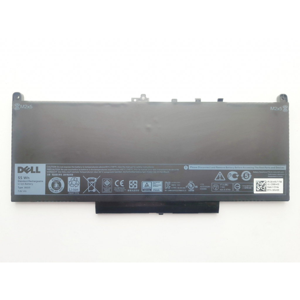 Акумулятор до ноутбука Dell Latitude E7470 J60J5, 55Wh (6874mAh), 4cell, 7.6V, Li-ion (A47690) - зображення 1