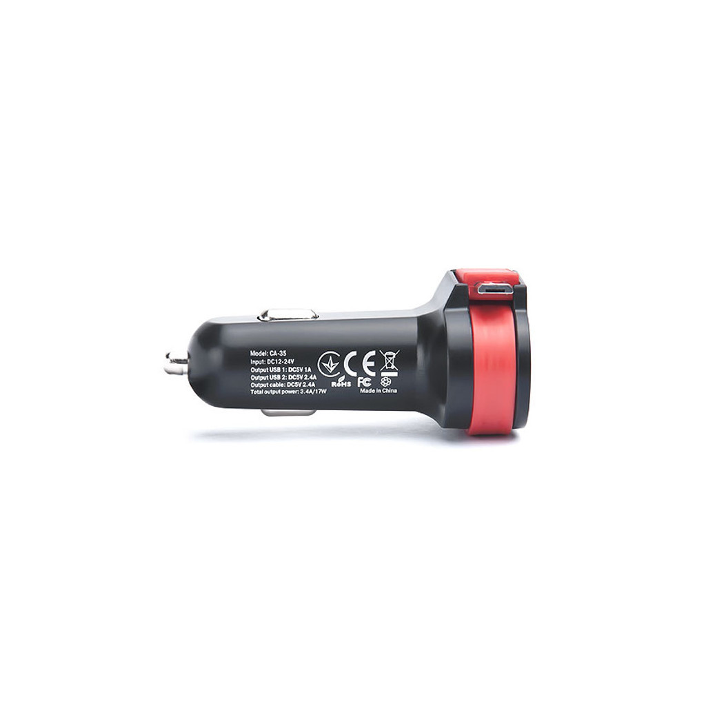 Зарядний пристрій REAL-EL CA-35 black (EL123160012) - зображення 5