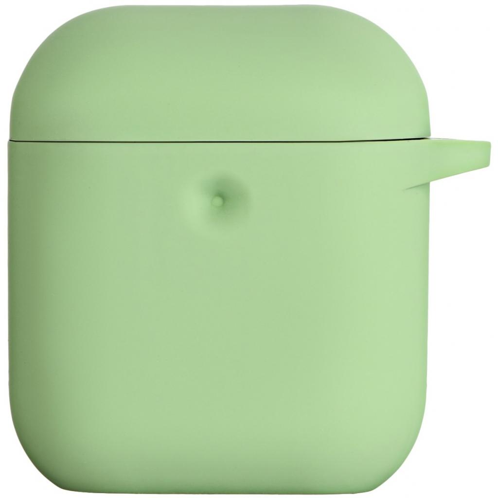Чохол для навушників 2E для Apple AirPods Pure Color Silicone 3.0 мм Light green (2E-AIR-PODS-IBPCS-3-LGR) - зображення 1