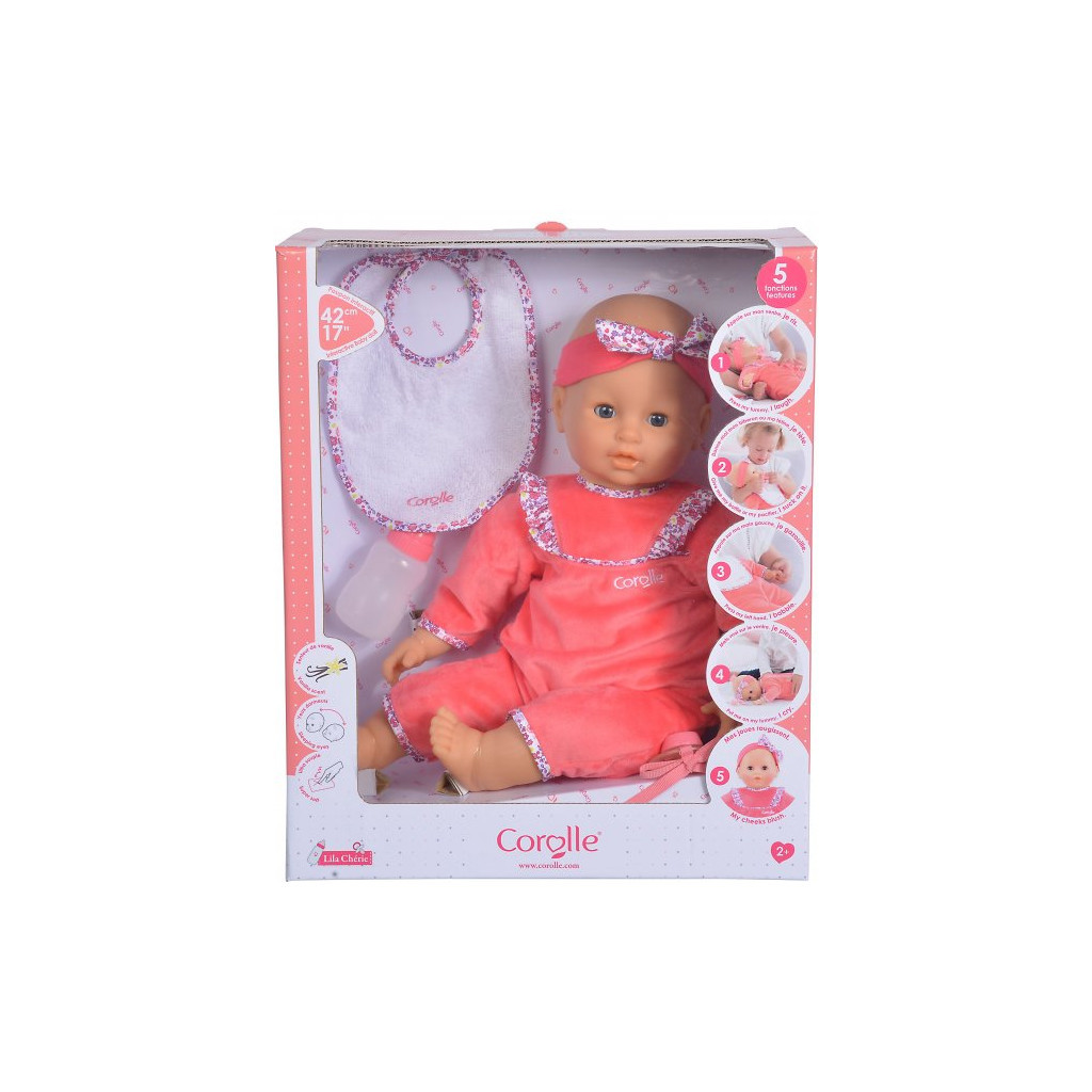 Пупс Corolle Ліла з ароматом ванілі 5 функцій 3 аксесуари 42 см (9000150060) - зображення 1