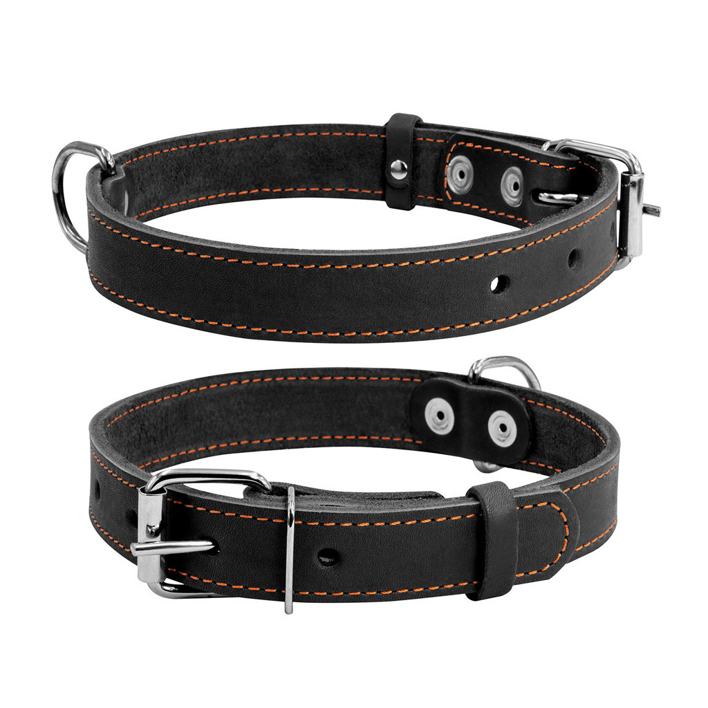 Нашийник для тварин Collar одинарний Ш 35 мм Д 48-63 см чорний (02731) - зображення 1