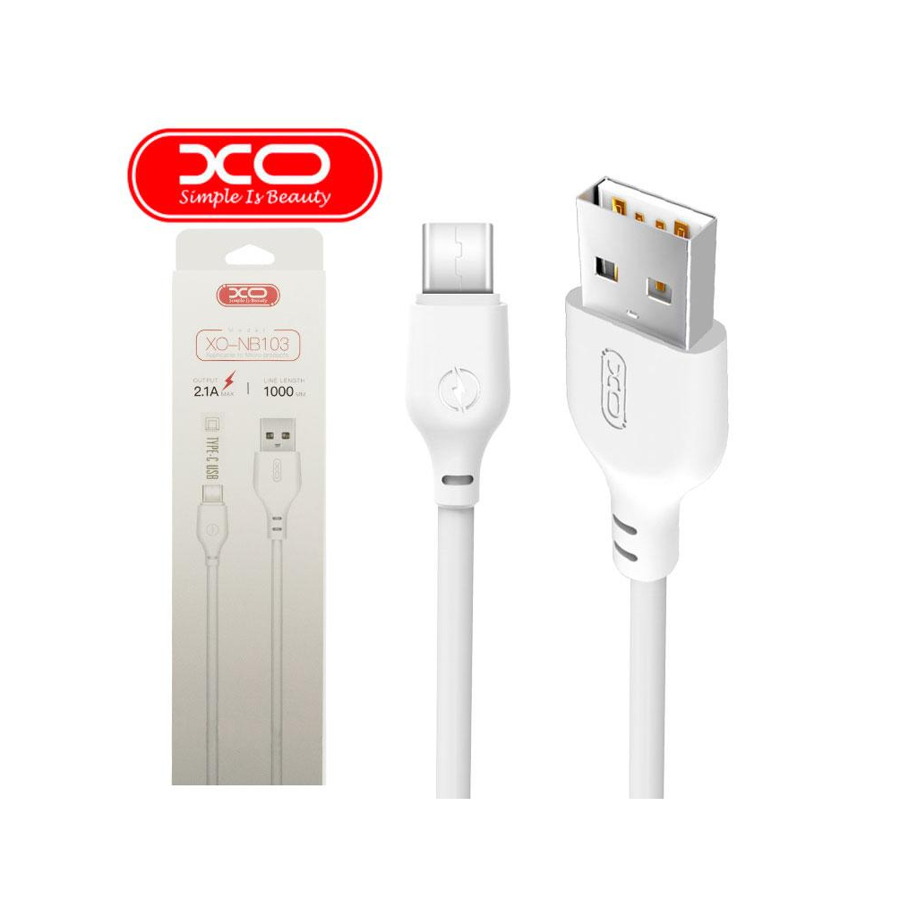 Дата кабель USB 2.0 AM to Micro 5P 1.0m 2.1A white XO (XO-NB-103-MC-1-WH) - зображення 2