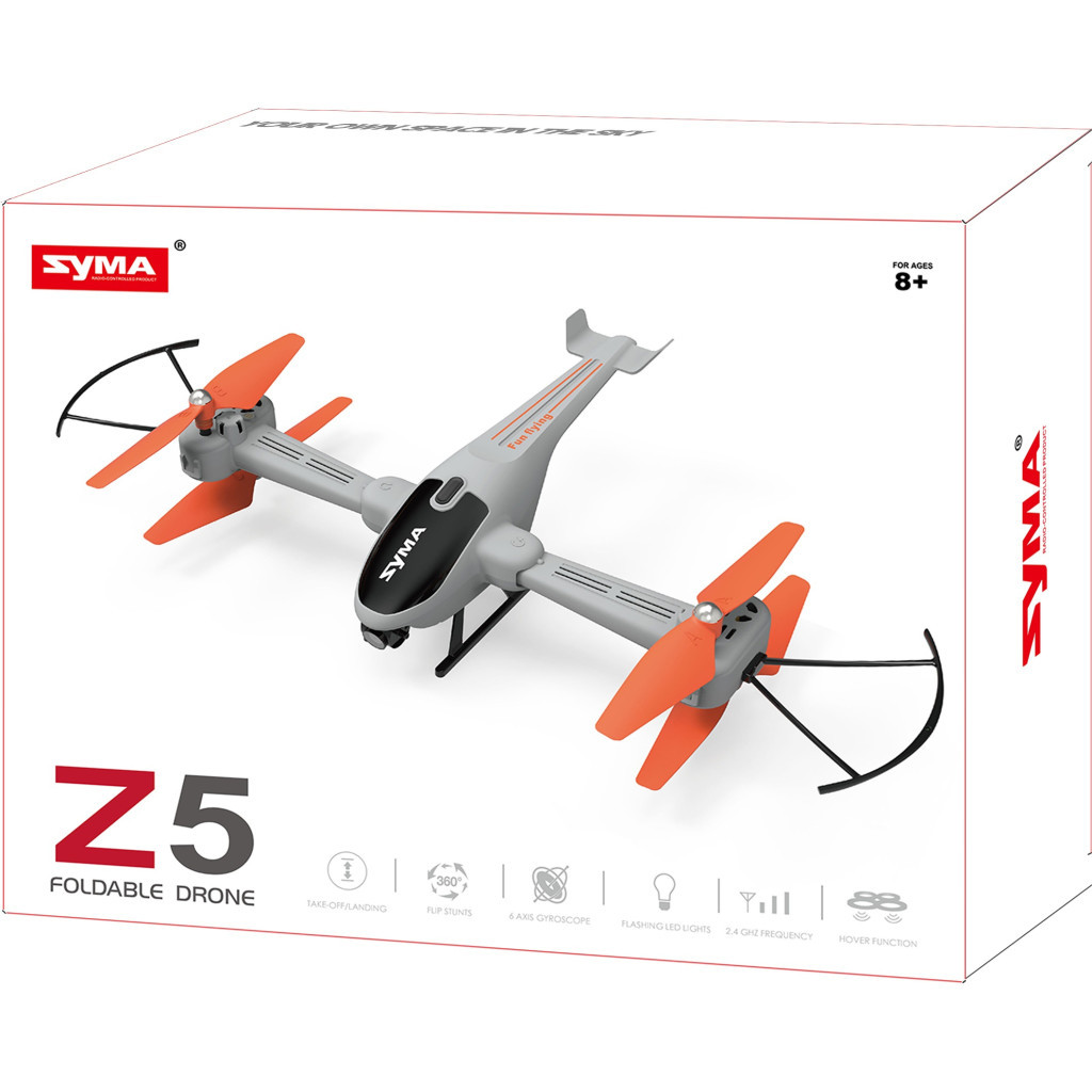 Радіокерована іграшка Syma Квадрокоптер Z5 з 2.4 ГГц керуванням та складною конструкцією 33 см (Z5) - зображення 12