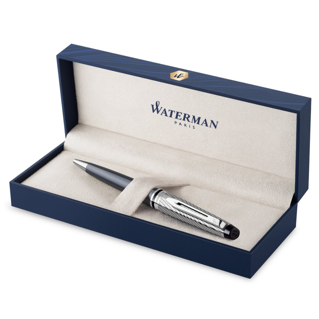 Ручка кулькова Waterman EXPERT Deluxe Metallic Stone Grey CT BP (20 052) - зображення 4