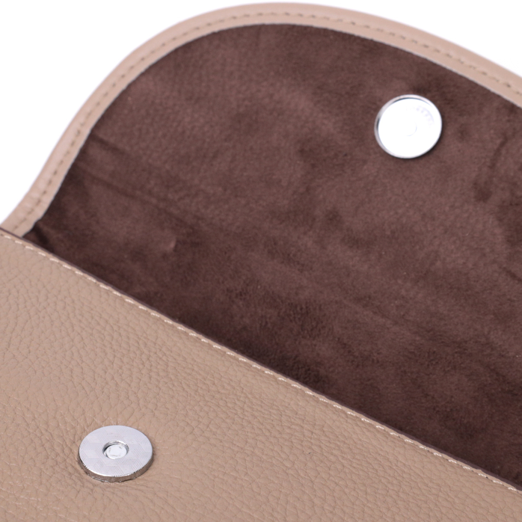 Сумка Vintage Шкіряна жіноча з напівкруглим клапаном Бежева (22257) - зображення 6