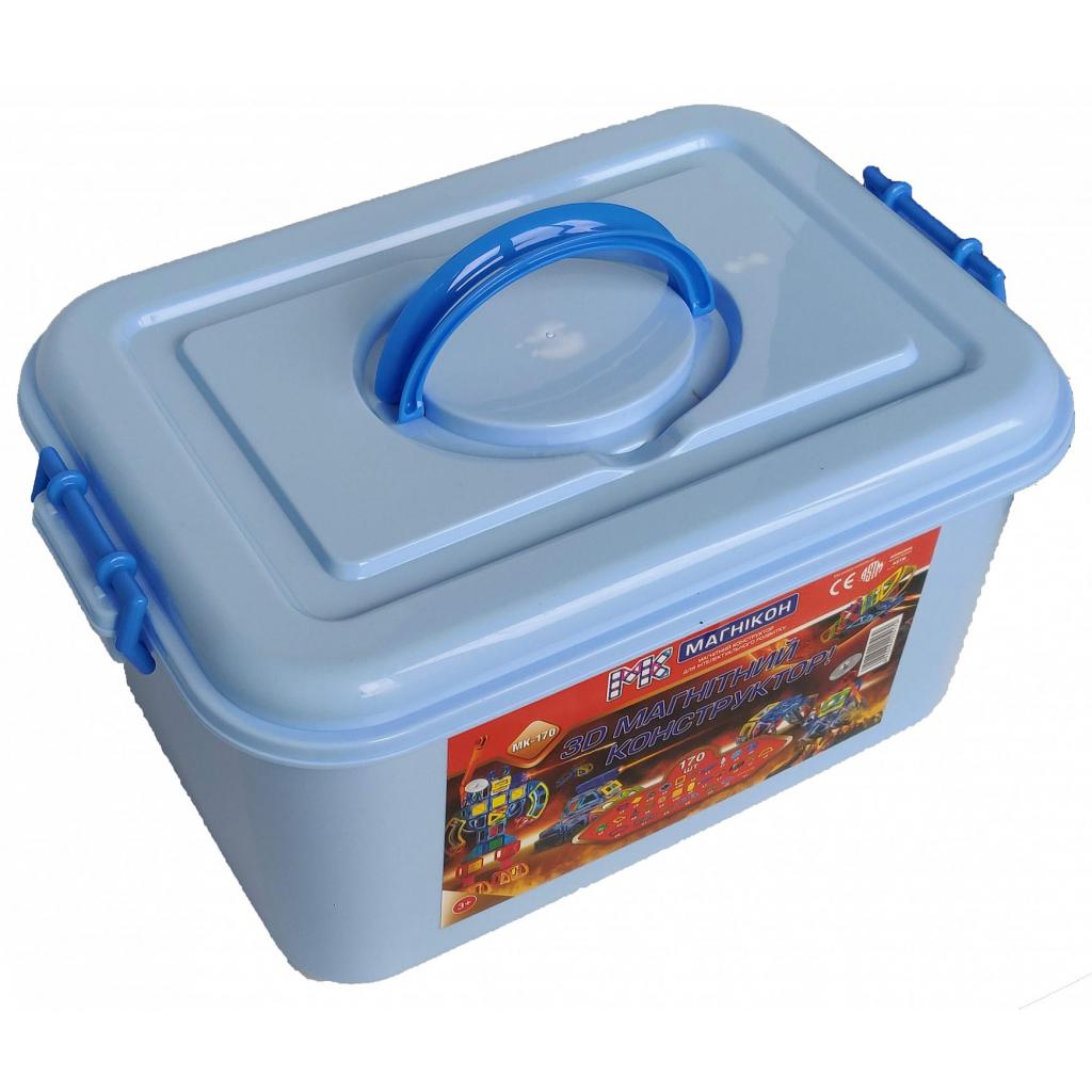 Конструктор Магнікон 170 деталей Plastic box (MK-170) - зображення 3